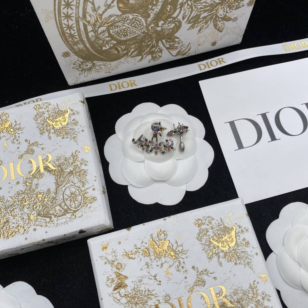 Knockoff Chr1st1an D10r Logo Earring