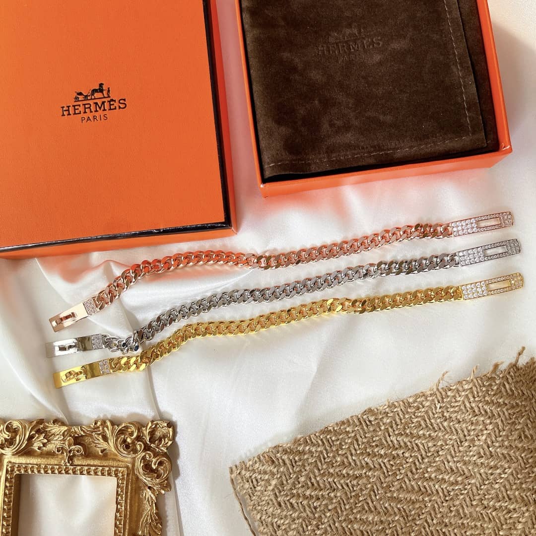 Fake H**me5 Logo Bracelet