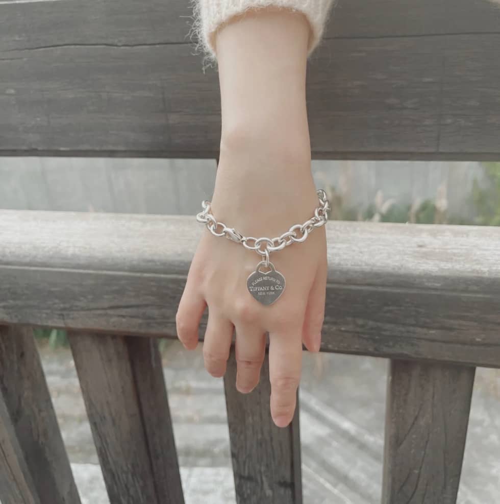 Fake T*f*ny Logo Bracelet