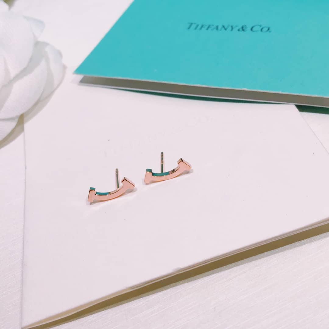 Fake T*f*ny Logo Earring