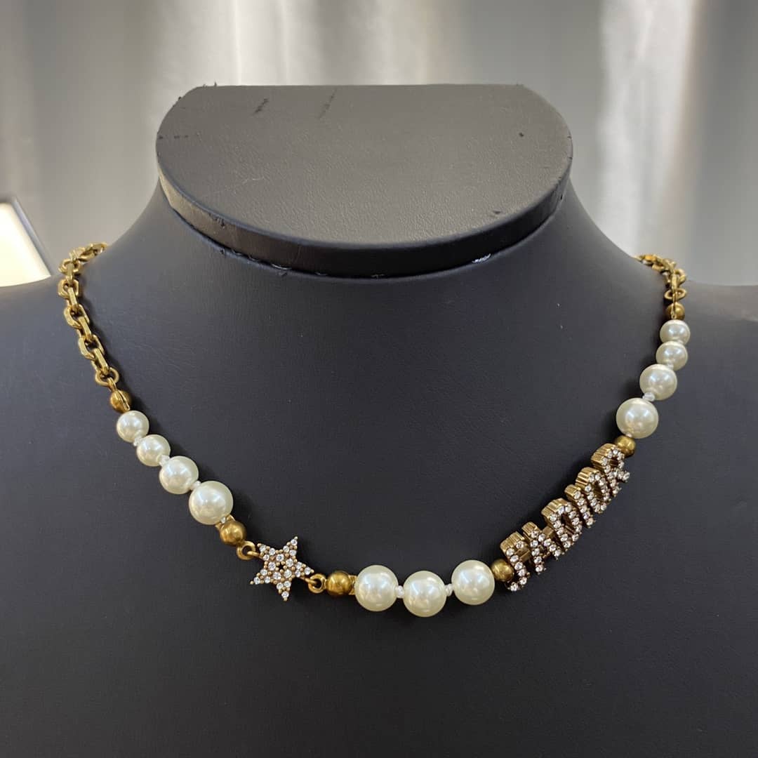 Wholesale Chr1st1an D10r Logo Necklace