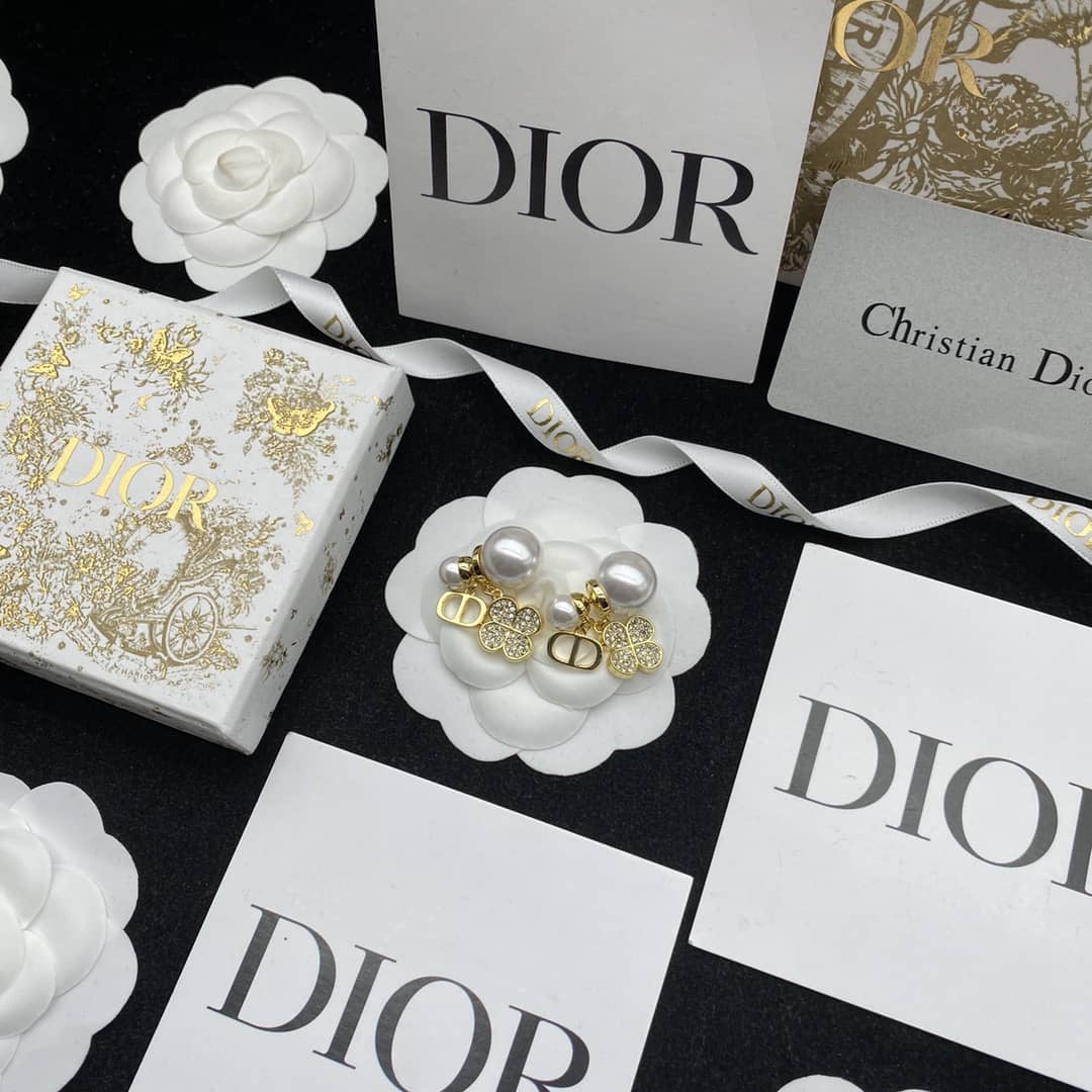 Knockoff Chr1st1an D10r Logo Earring