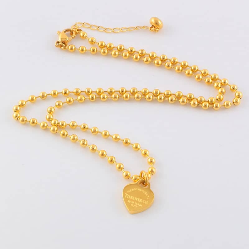 Knockoff T*f*ny Logo Necklace