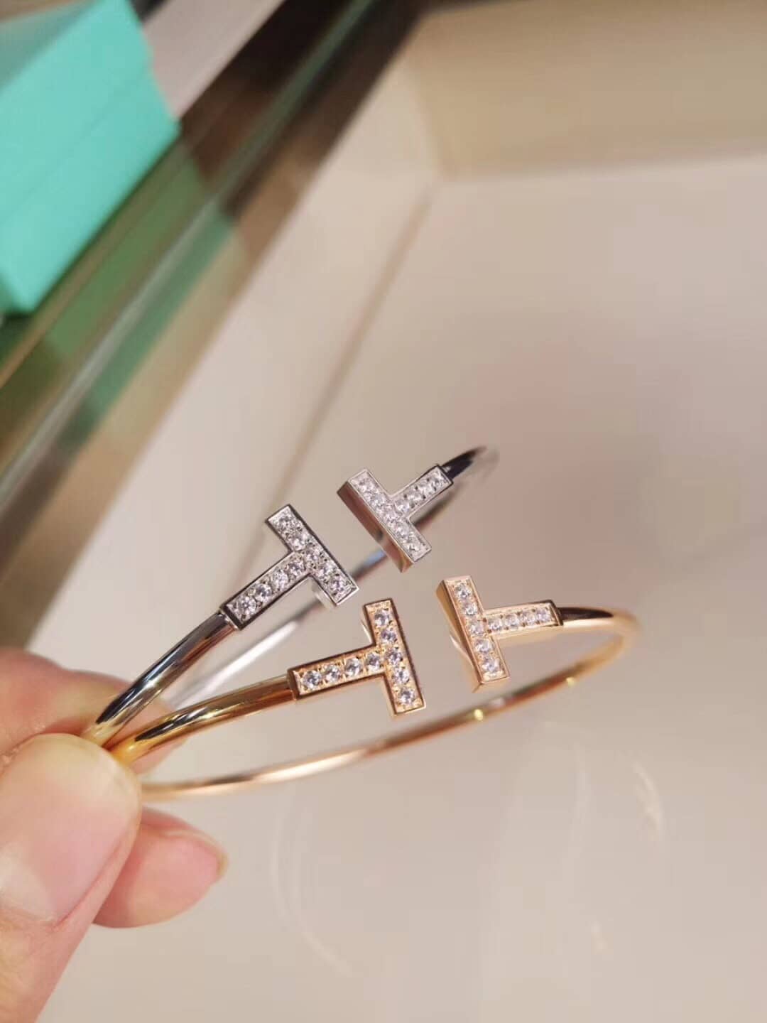 Knockoff T*f*ny Logo Bracelet