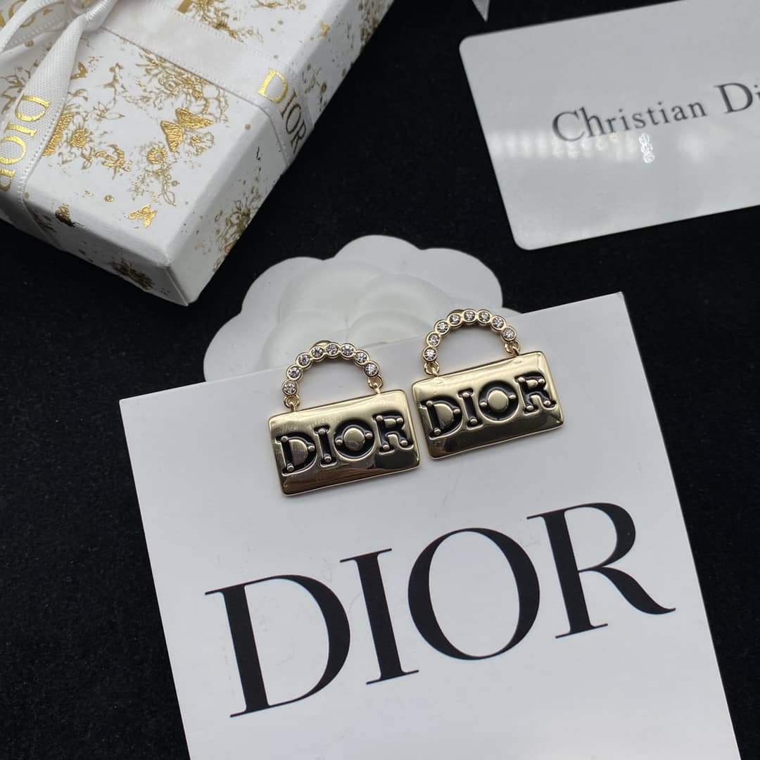 Knockoff Chr1st1an D10r Logo Earring