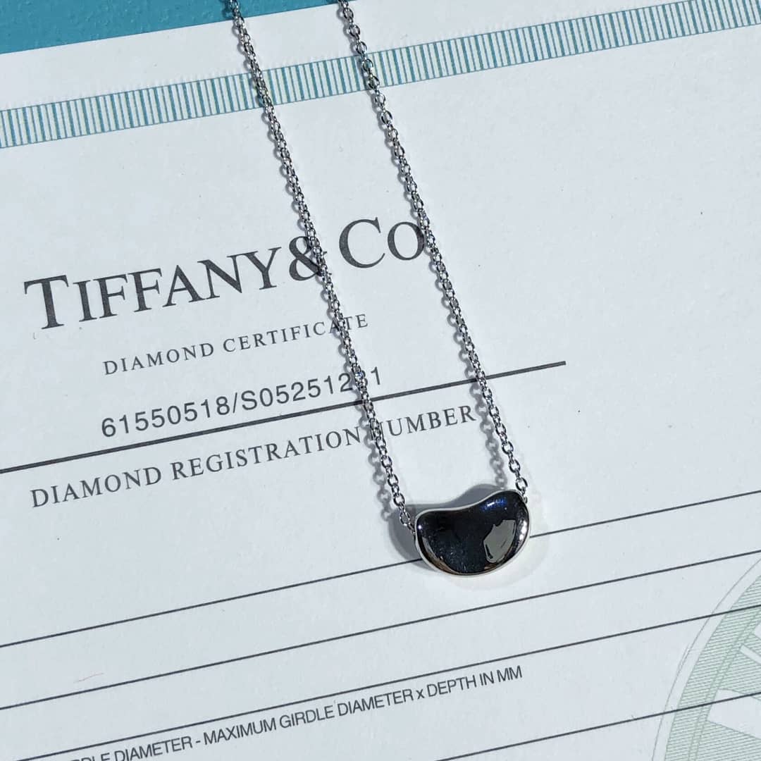 Fake T*f*ny Logo Necklace