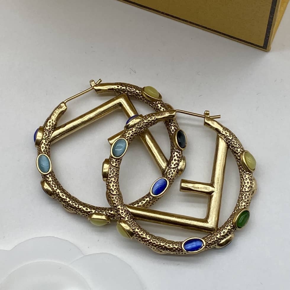 Fake F**di Logo Earring