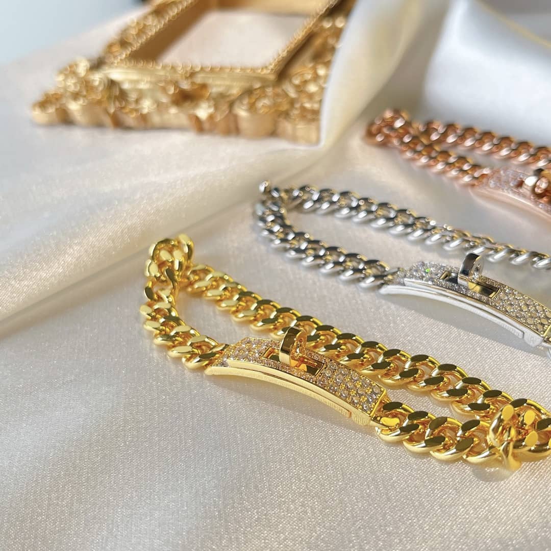 Fake H**me5 Logo Bracelet