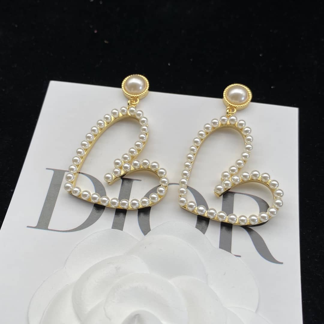 Wholesale Chr1st1an D10r Logo Earring