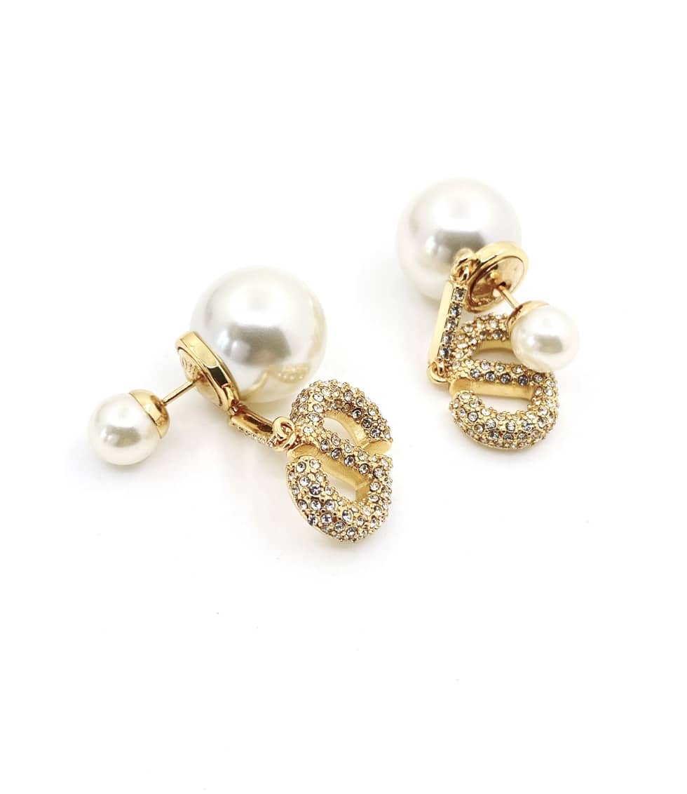 Fake Chr1st1an D10r Logo Earring