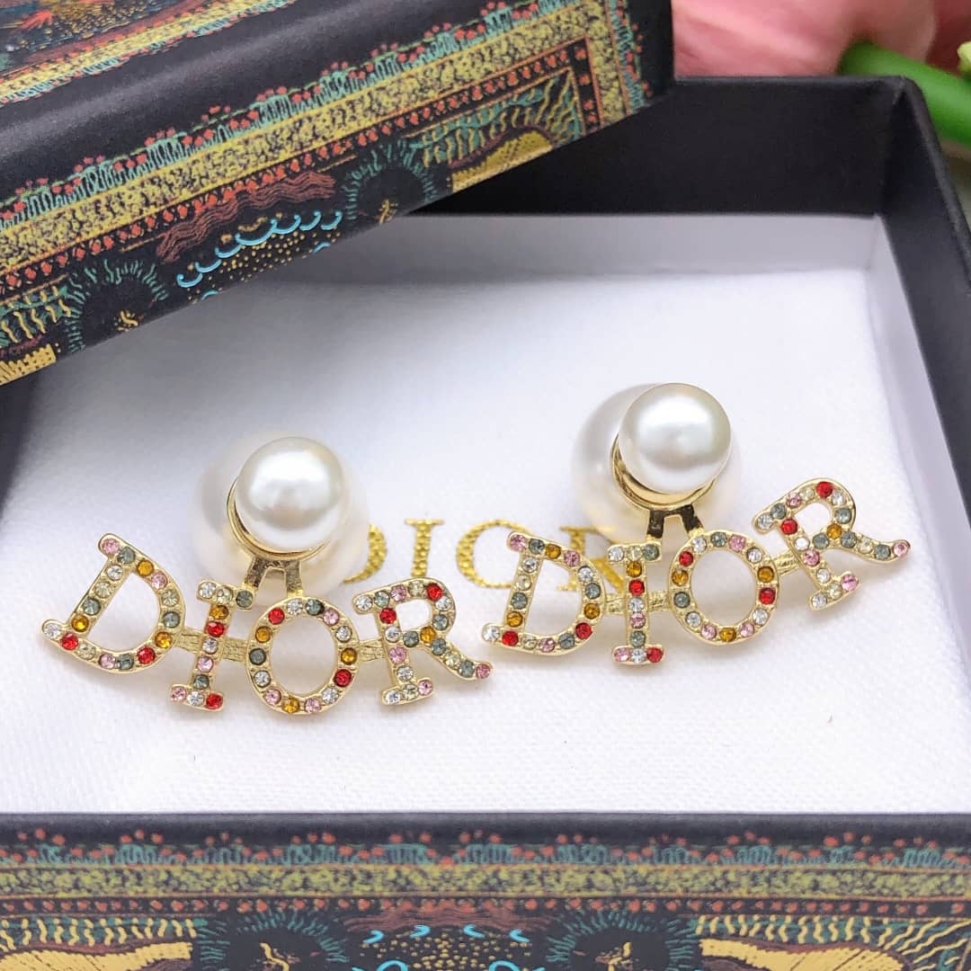 Wholesale Chr1st1an D10r Logo Earring