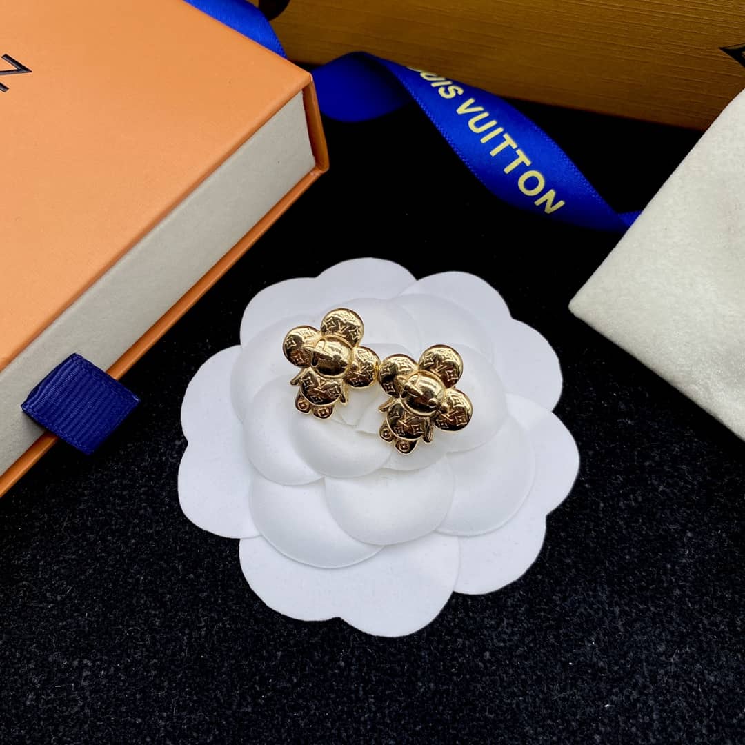 Knockoff L0vis Vvtt0n Logo Earring
