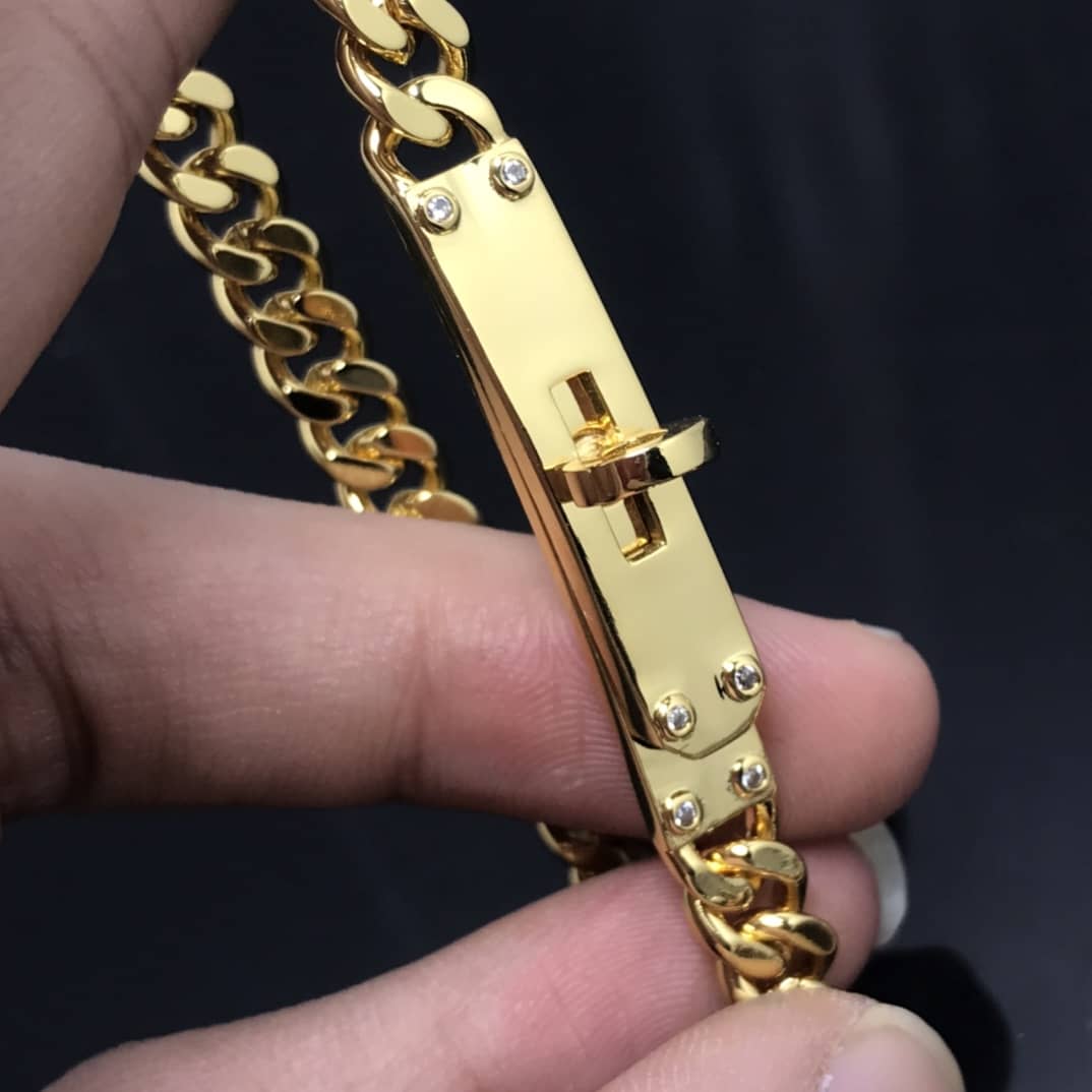 Fake H**me5 Logo Bracelet