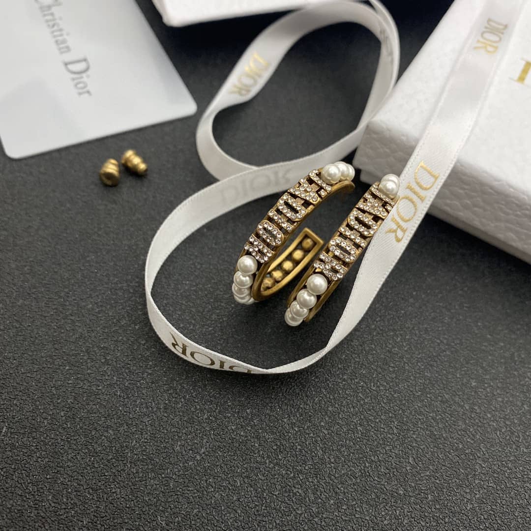 Wholesale Chr1st1an D10r Logo Earring