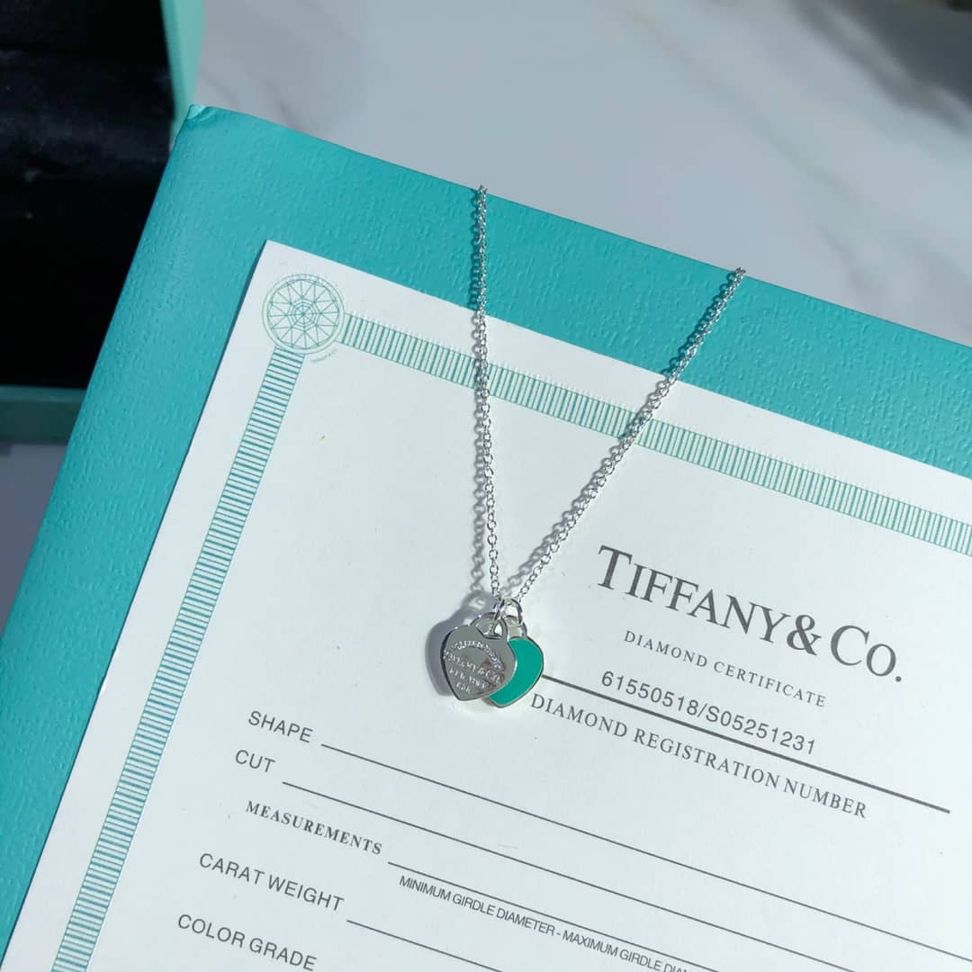 Knockoff T*f*ny Logo Necklace