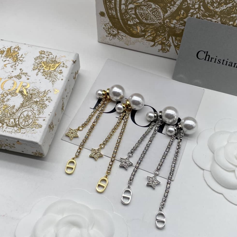 Wholesale Chr1st1an D10r Logo Earring