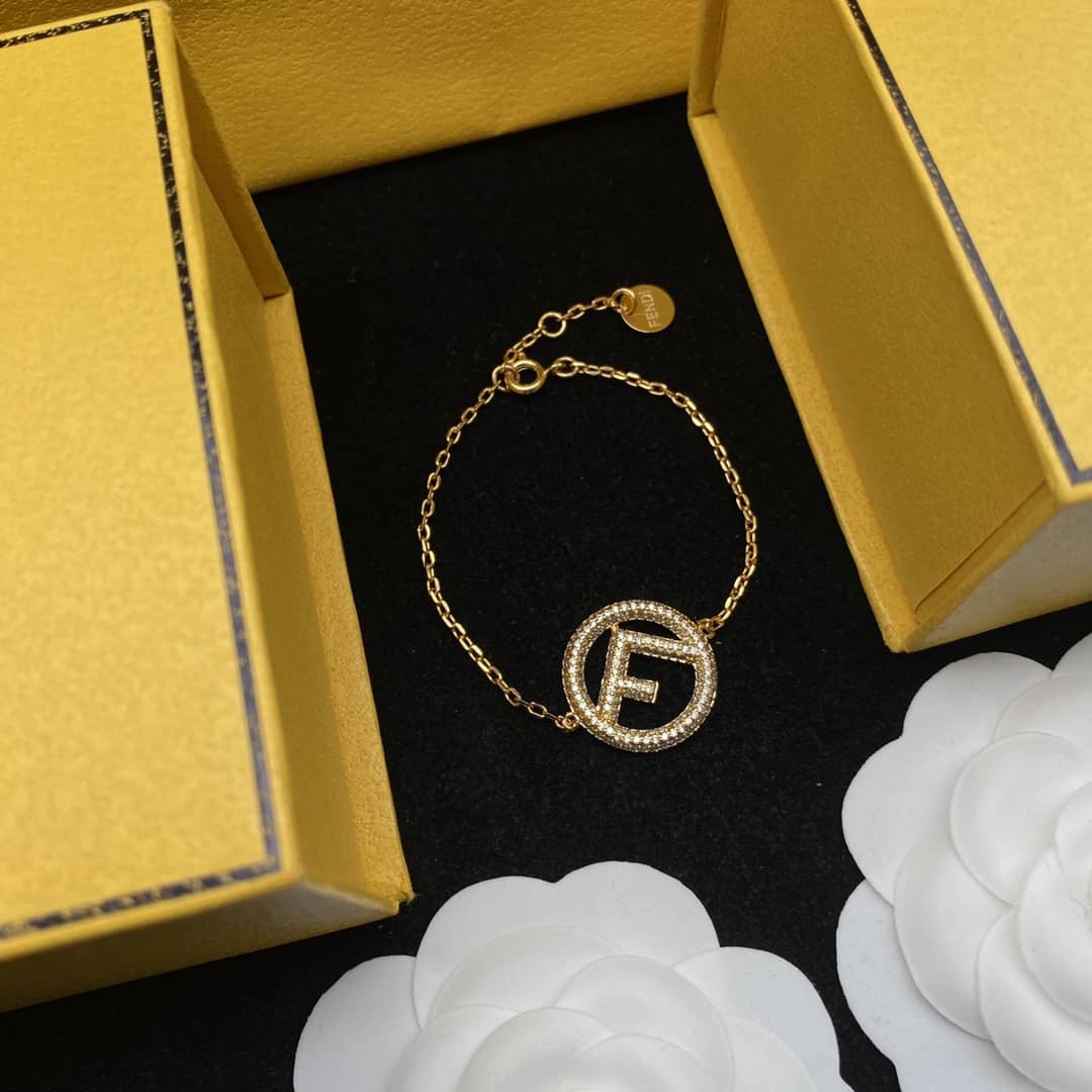 Fake F**di Logo Bracelet
