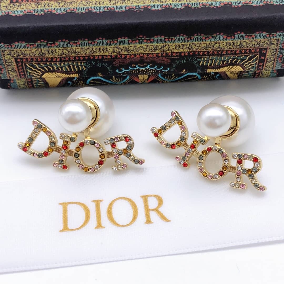 Wholesale Chr1st1an D10r Logo Earring