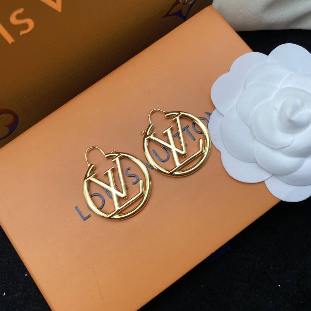 Knockoff L0vis Vvtt0n Logo Earring