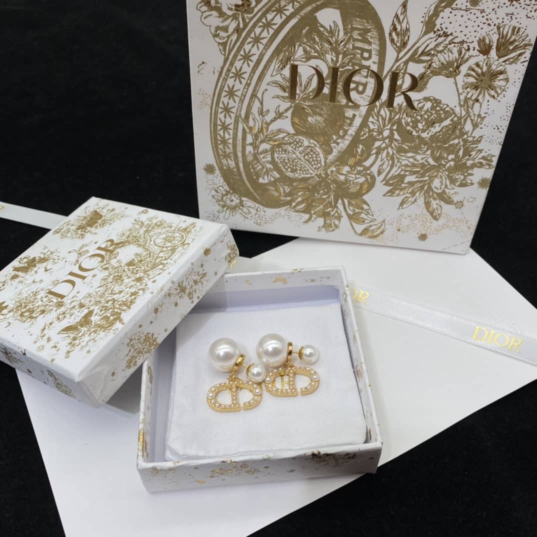 Wholesale Chr1st1an D10r Logo Earring