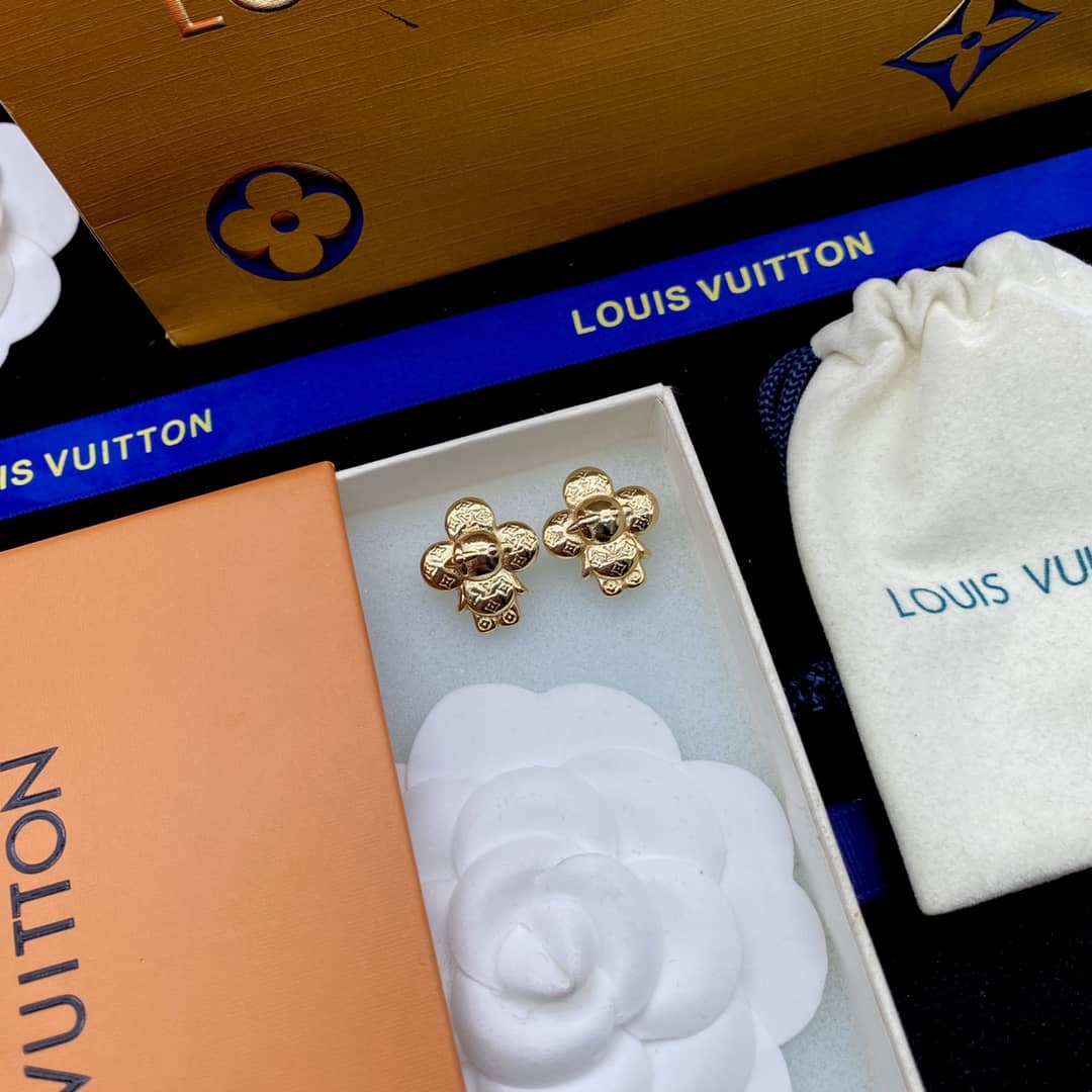 Knockoff L0vis Vvtt0n Logo Earring