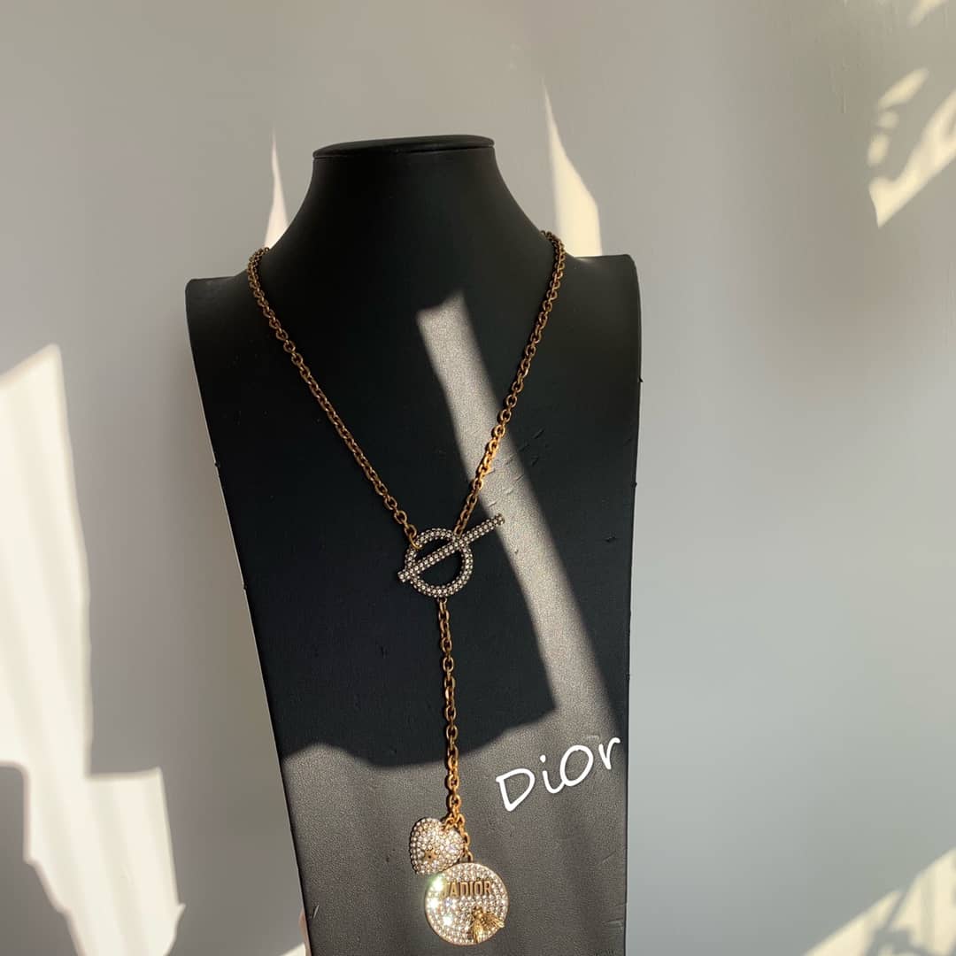 Wholesale Chr1st1an D10r Logo Necklace