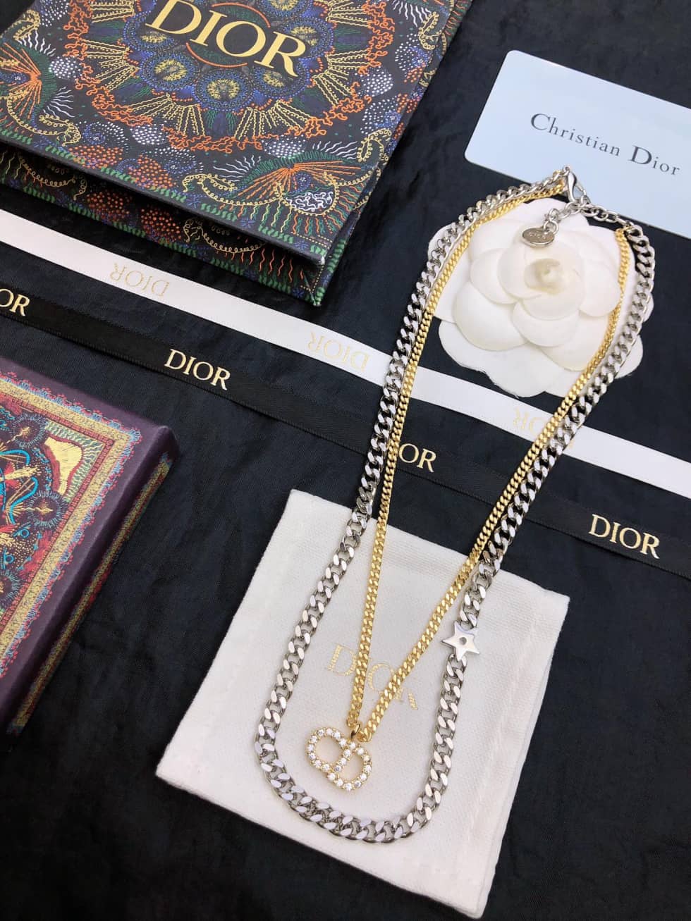 Wholesale Chr1st1an D10r Logo Necklace