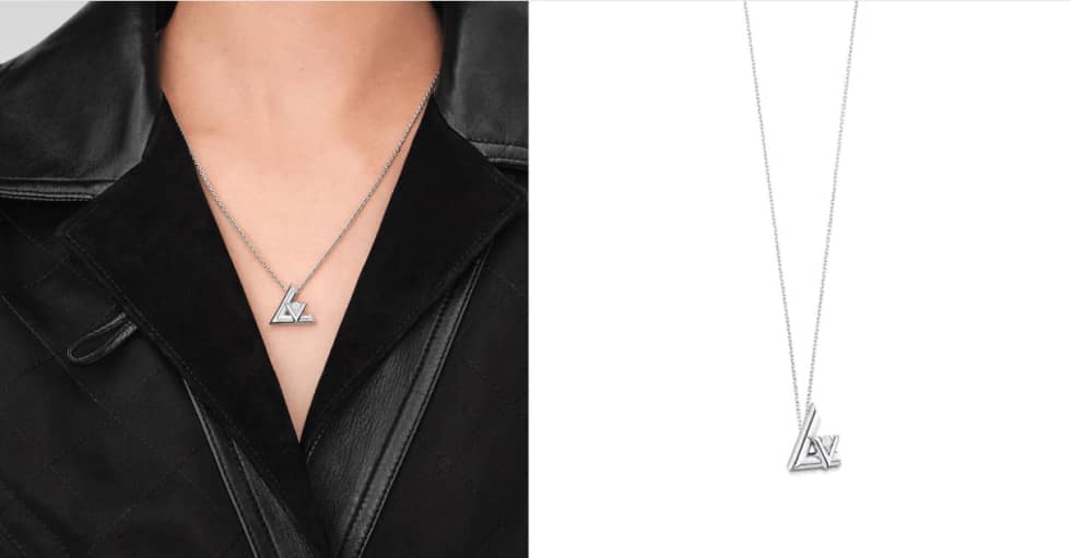 Knockoff L0vis Vvtt0n Logo Necklace