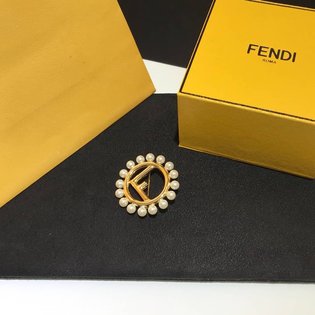 Replica F**di Brooch