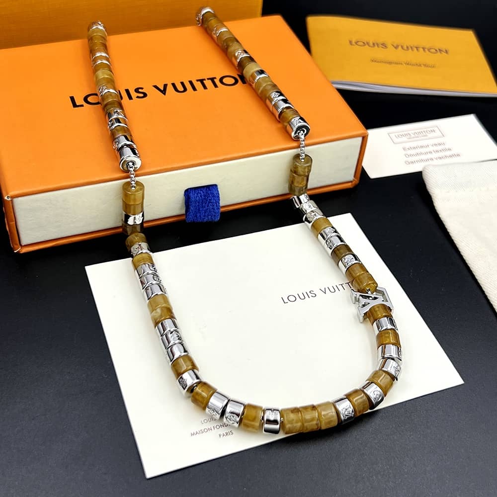 Fake L0vis Vvtt0n Logo Necklace