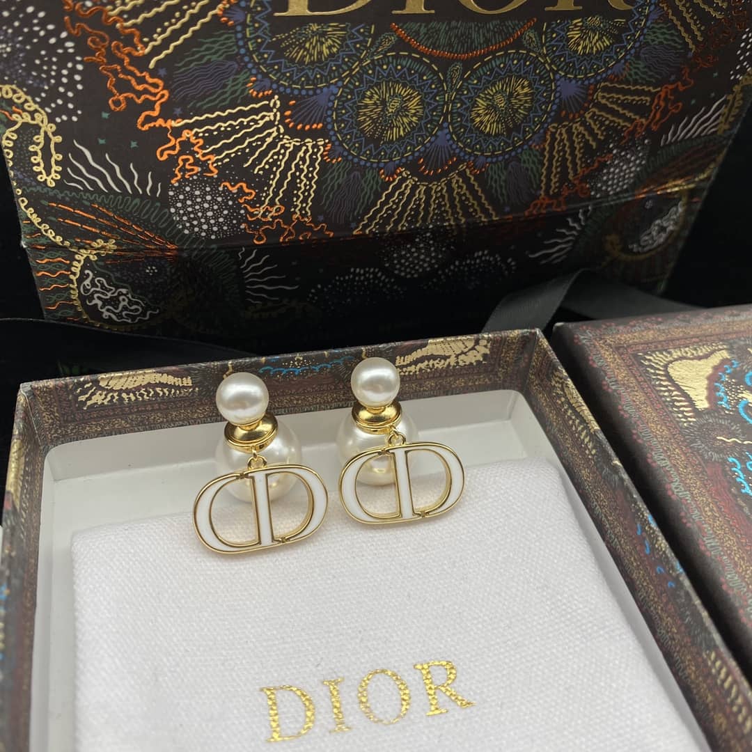 Wholesale Chr1st1an D10r Logo Earring
