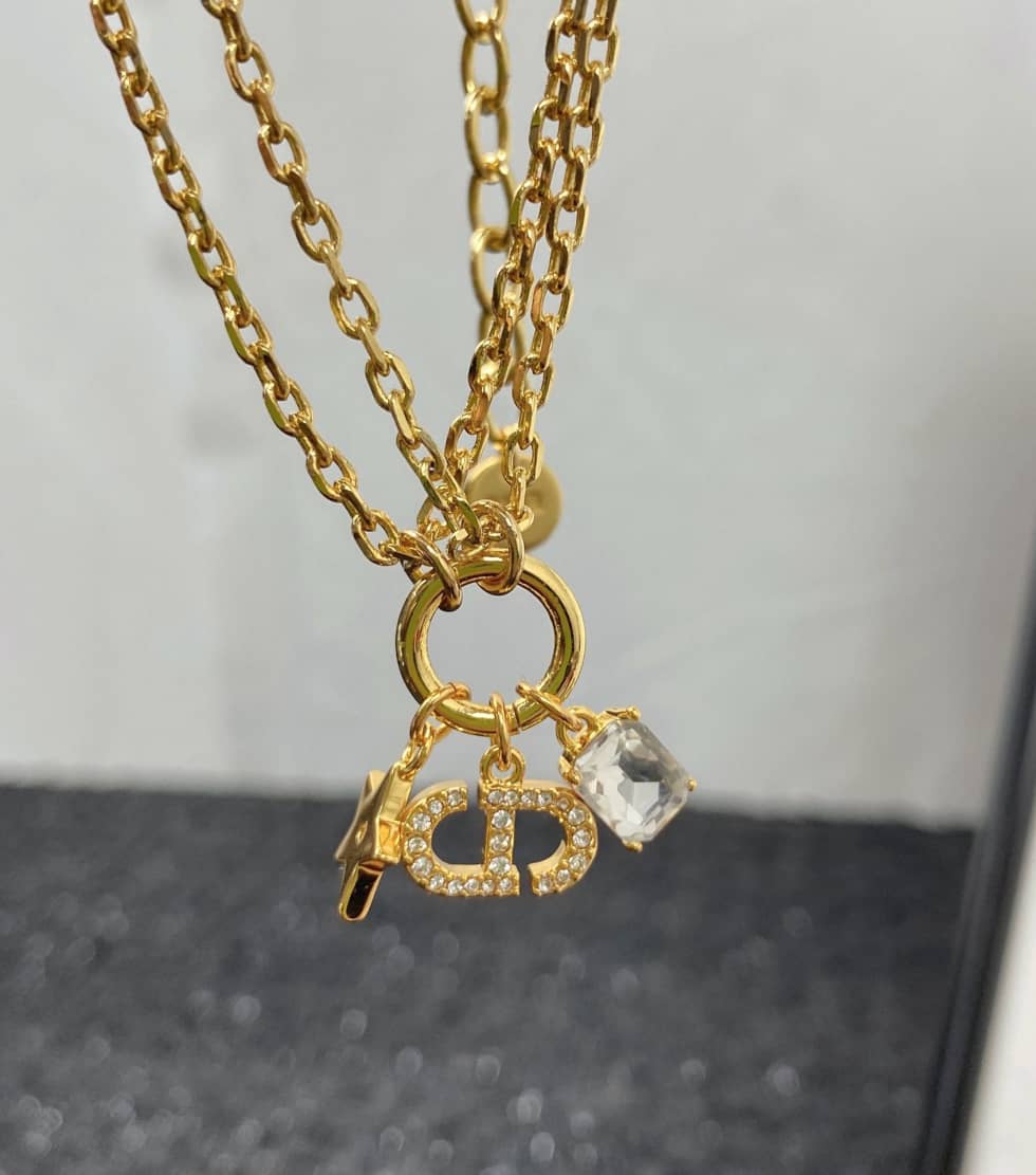 Wholesale Chr1st1an D10r Logo Necklace