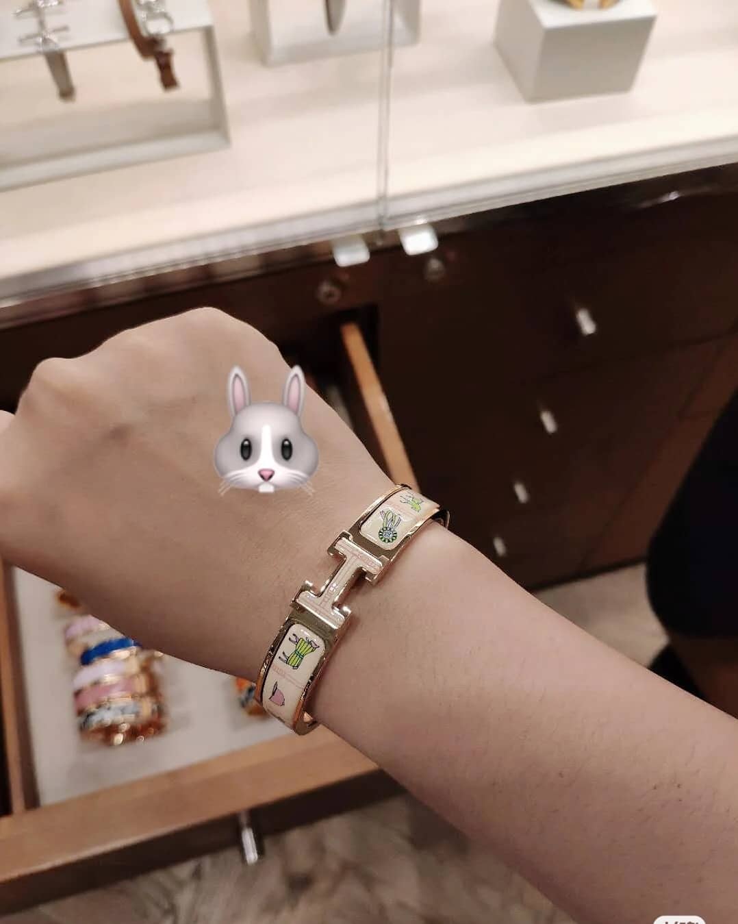 Fake H**me5 Logo Bracelet