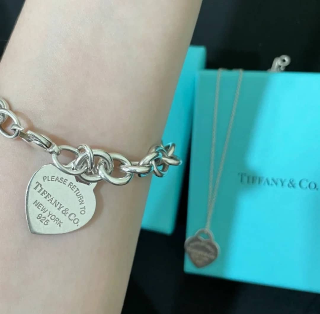 Fake T*f*ny Logo Bracelet