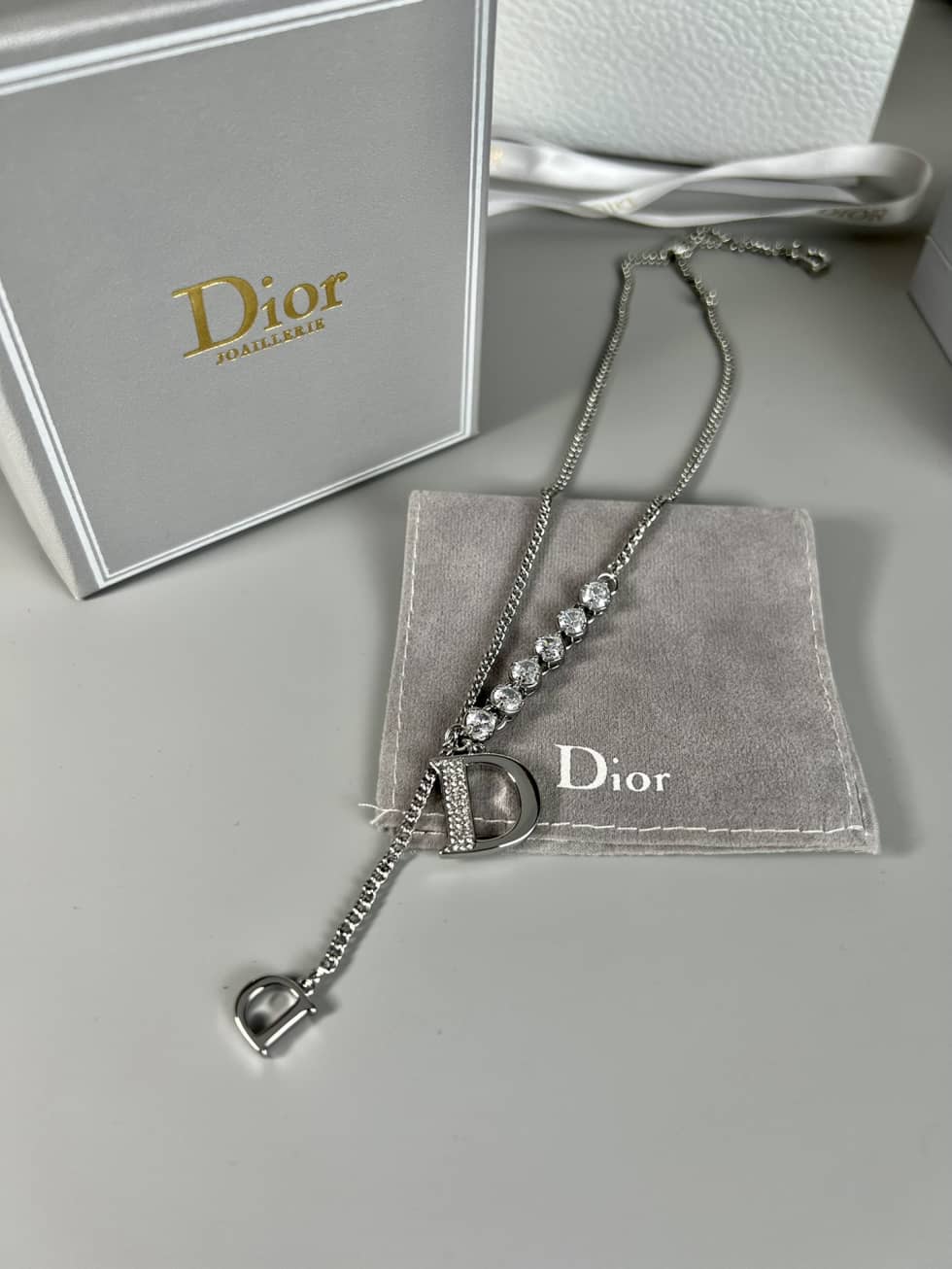 Wholesale Chr1st1an D10r Logo Necklace
