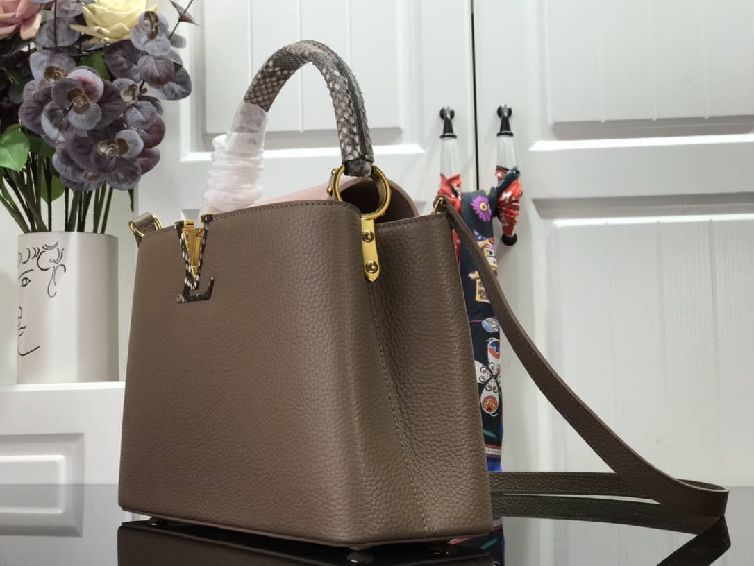 L0vis Vvtt0n Capucines Taurillon Leather PM Tote Replica N92800