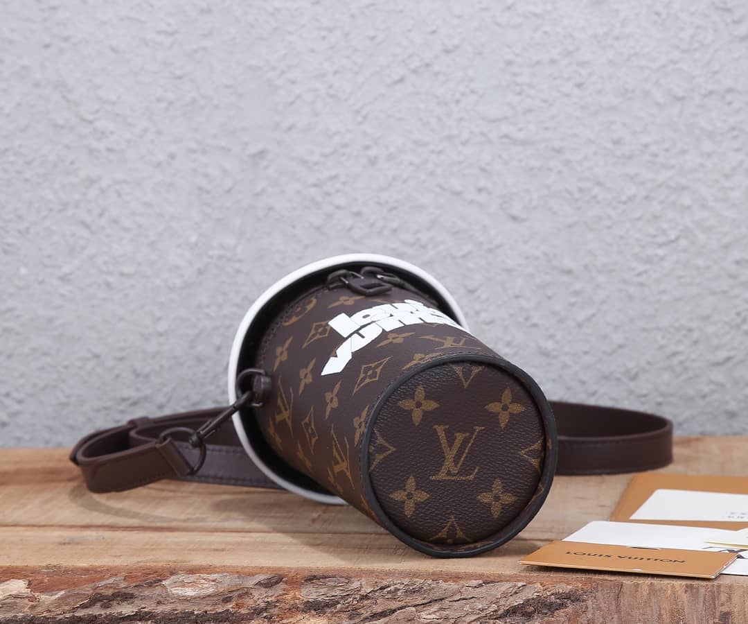 L0vis Vvtt0n Vintage Monogram Coated Canvas Coffee Cup Replica Pouch M80812