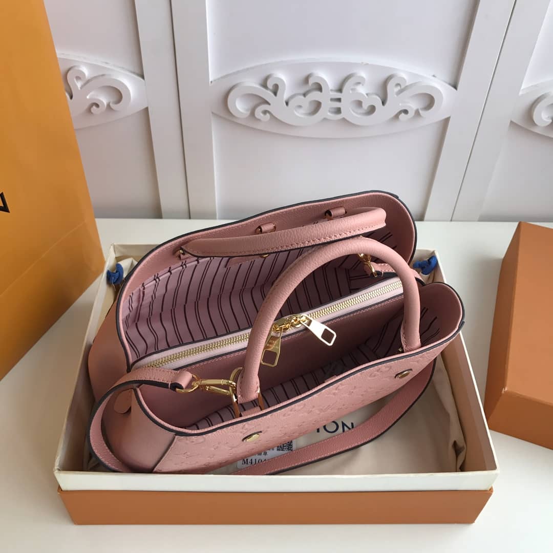 L0vis Vvtt0n Monogram Montaigne MM Shoulder Bag Replica Pink M41048