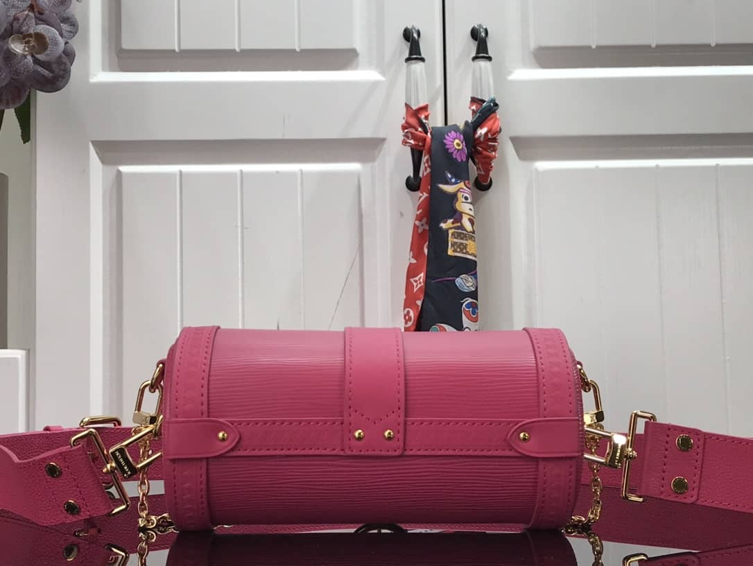 L0vis Vvtt0n Papillon Trunk Monogram Chain Replica Crossbody Bag Pink M57836