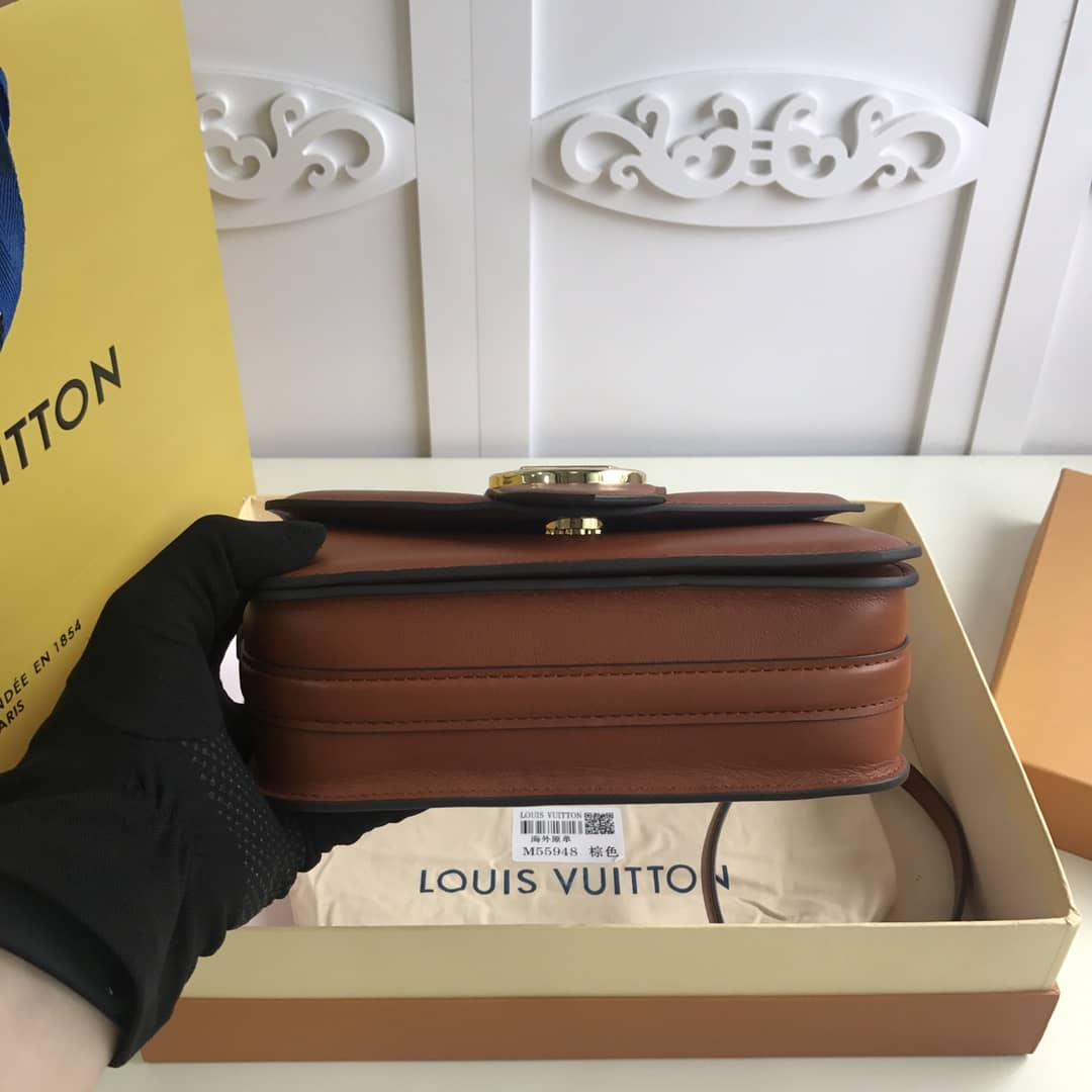 L0vis Vvtt0n Pont9 Neuf Leather Replica Shoulder Bag Brown M55948