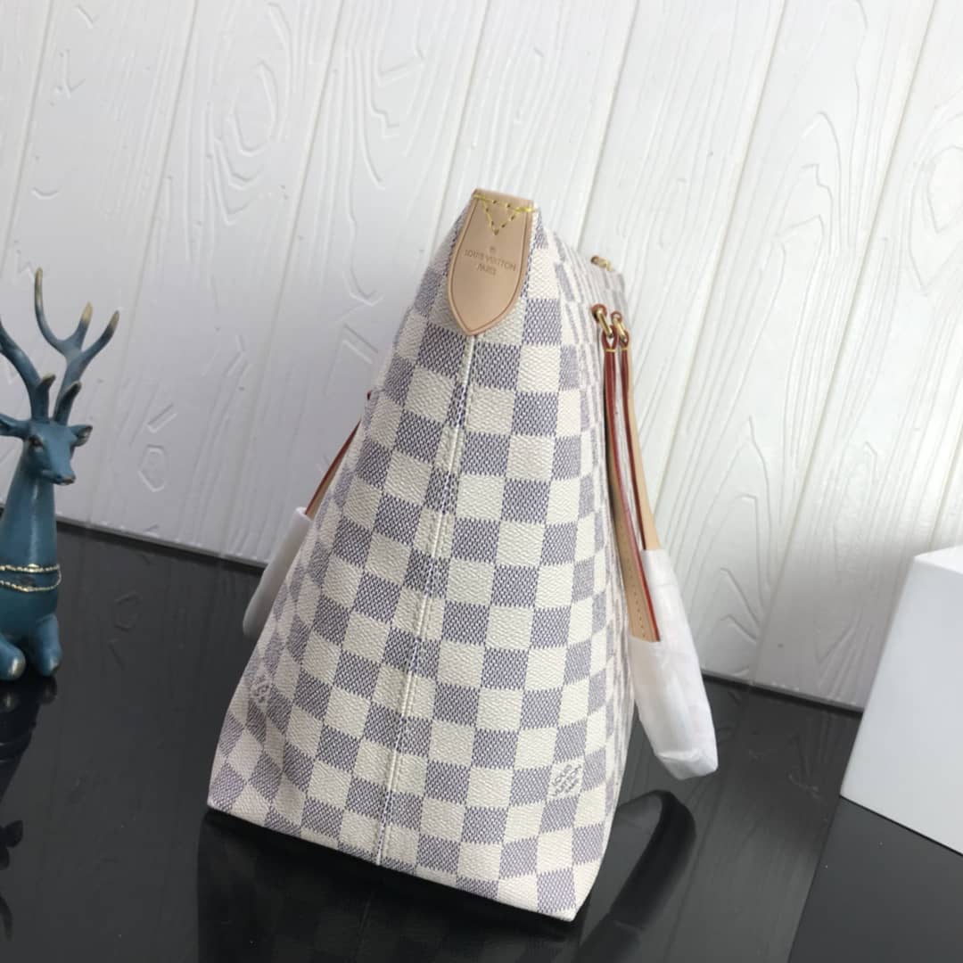 L0vis Vvtt0n Damier Azur Jena MM Semi Tote Replica White M42267