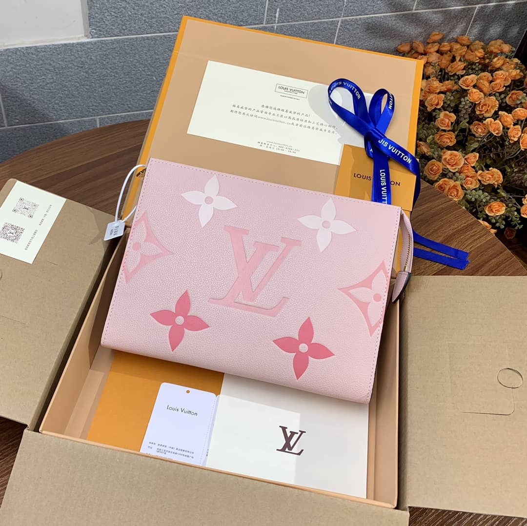 L0vis Vvtt0n Summer Toiletry Pouch Monogram Empreinte Replica Pink M80504