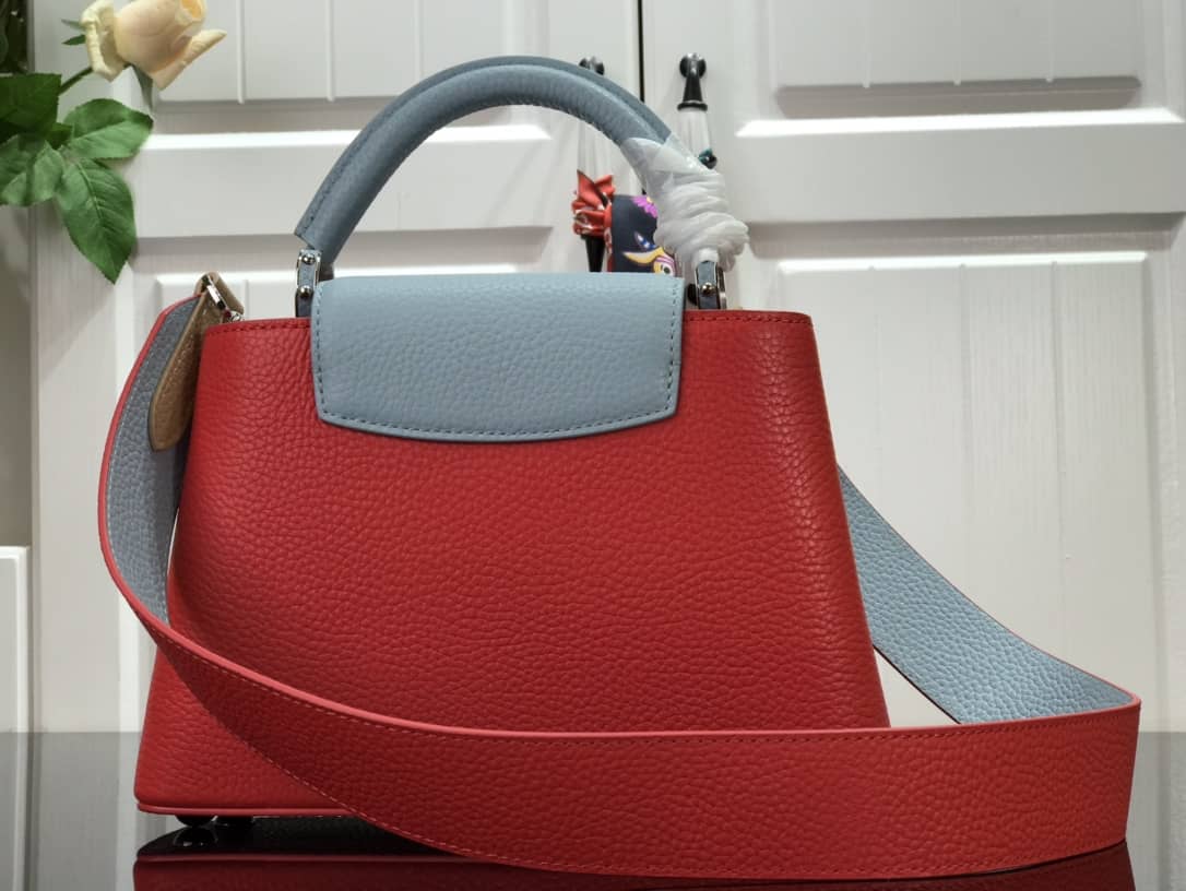 L0vis Vvtt0n Capucines Mini Taurillon Leather Replica Bag Red M57520