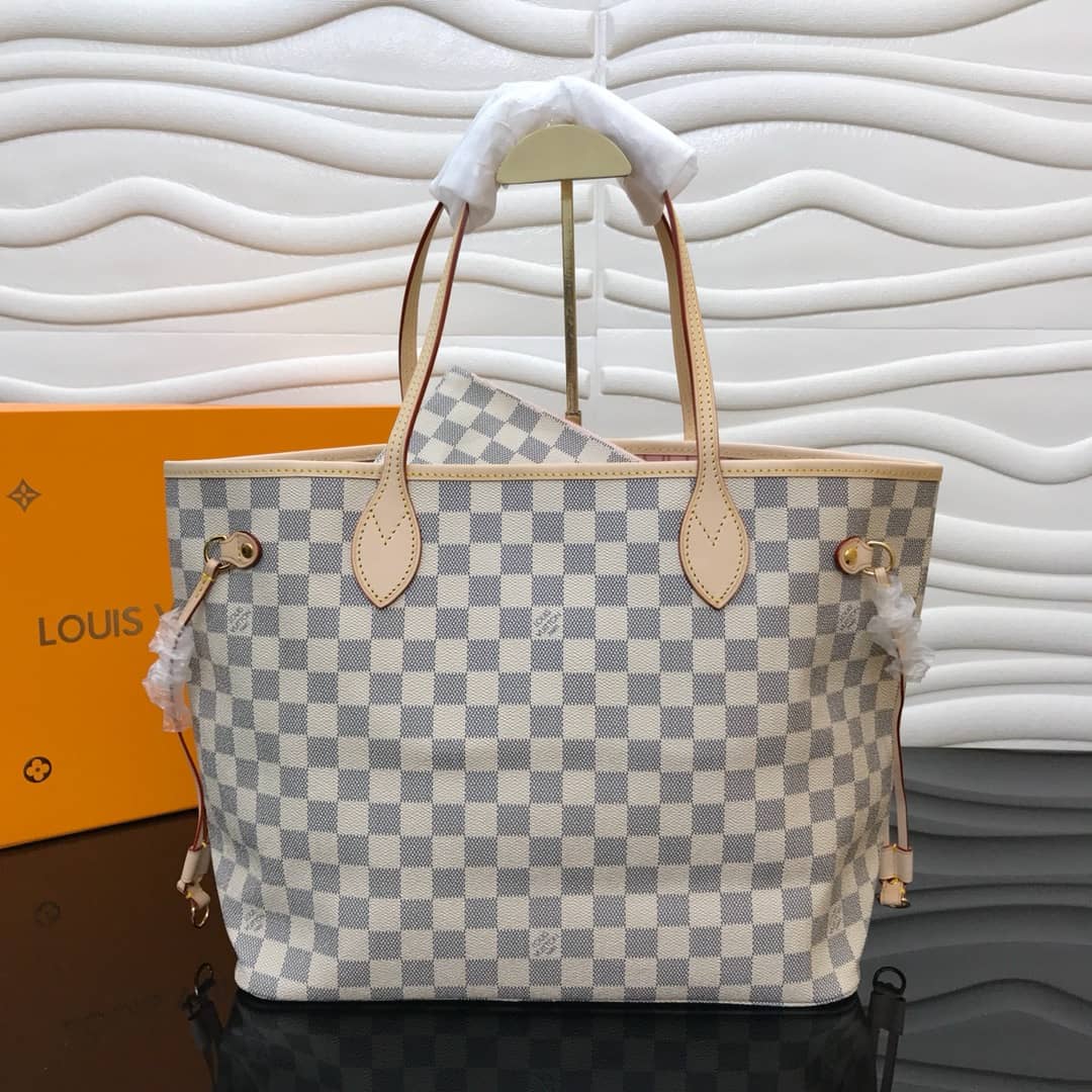 L0vis Vvtt0n Neverfull Dupe MM Damier Azur Bag N40995