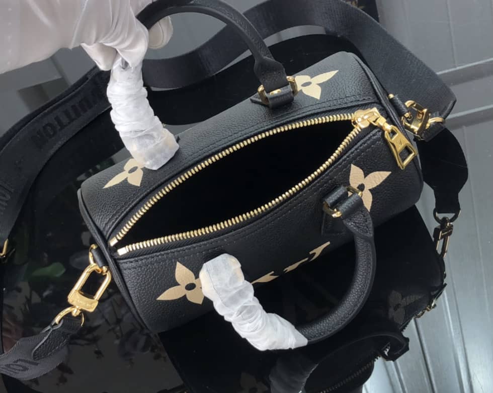 L0vis Vvtt0n Papillon BB Bicolour Monogram Empreinte Leather M46031 Replica Shoulder Bag