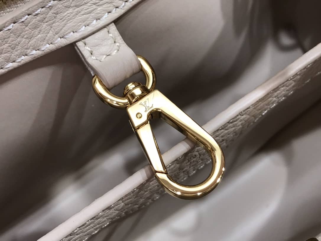 L0vis Vvtt0n Capucines MM 2way Leather Replica Shoulder Bag Apricot M57523