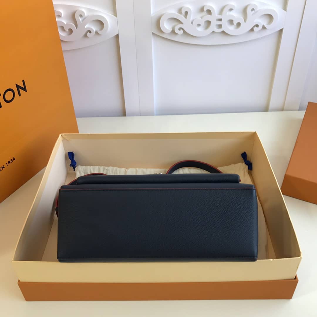 L0vis Vvtt0n MyLockMe 2way Leather Grain Replica Satchel Black M54849