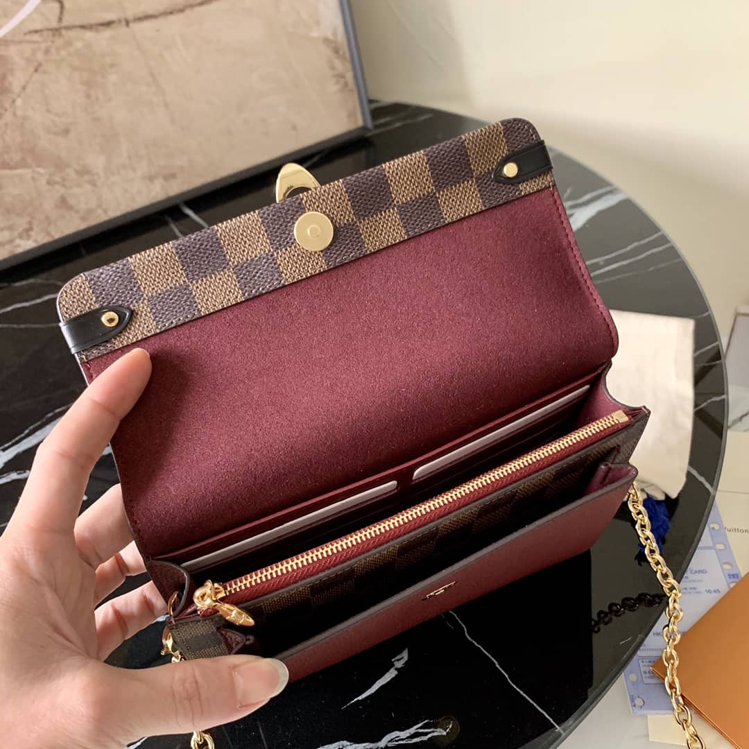 L0vis Vvtt0n Vavin Chain Wallet Damier Ebene N60222 Replica