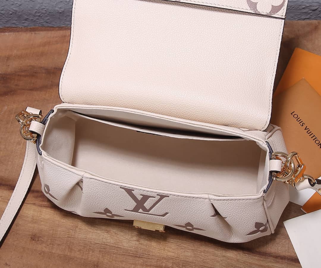 L0vis Vvtt0n Favorite Monogram Empreinte Leather Replica Shoulder Bag White M45813