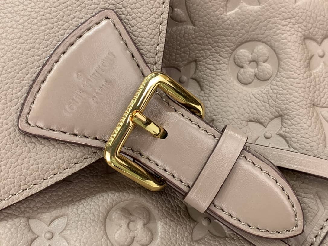 L0vis Vvtt0n Ann Platt Montsouris PM Noir Leather Replica Backpack Beige M45205